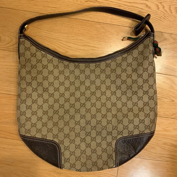 Authentic Gucci Monogram Hobo Bag - Picture 1 of 5